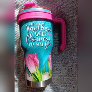 Colorful Floral Travel Mug